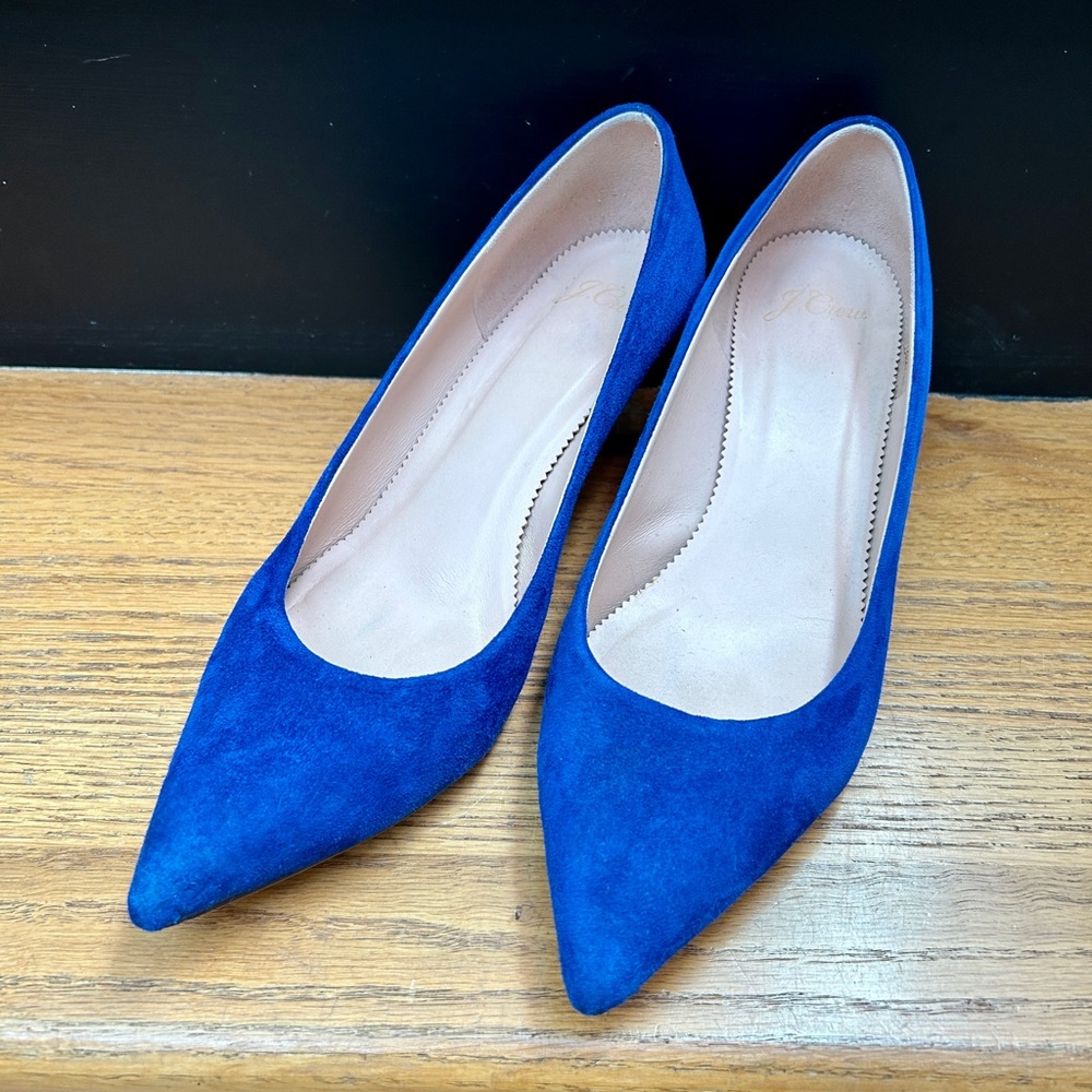 J. Crew royal blue heels. Size 8